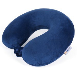 Travel Neck Pillow, MemoryFoam Blue