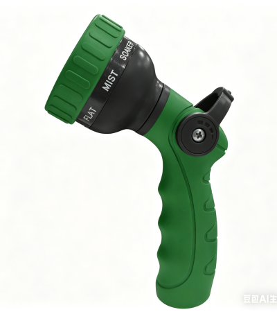 8-Pattern Plastic Thumb Control Hose Nozzle