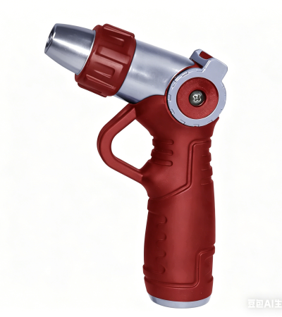 3-way Metal Thumb Control Hose Nozzle - Red