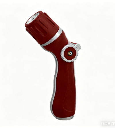 3-way Metal Thumb Control Hose Nozzle with Large Water Flow - Red