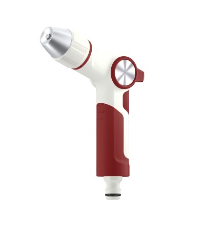3-way  Thumb Control Hose Nozzle - Red